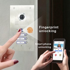 7&quot; Wifi Monitor and Fingerprint Unlocking Panel with Wide View Angle 170 for 2-wire BUS WIFI <strong>Building</strong> Video <strong>Intercom</strong> <strong>System</strong> - Product Image 3