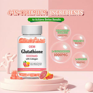 OEM Private Label Vegane Haut aufhellung Aufhellung und Anti-Aging Antioxidans Ergänzung Halal Pure L-Glutathion Gummies - Product Image 3