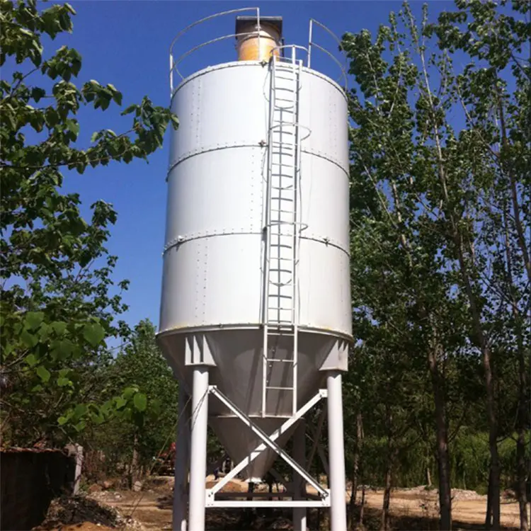 Silo de cemento atornillado 100T para planta dosificadora de hormigón