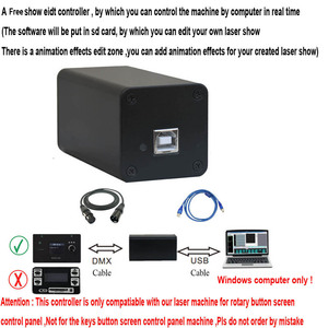 NEW 15 Watt PC ILDA <strong>Control</strong> Animation Beam Scanner Stage RGB Laser Light Projector DJ Disco Bar Club Party Xmas Show Lamp - Product Image 4