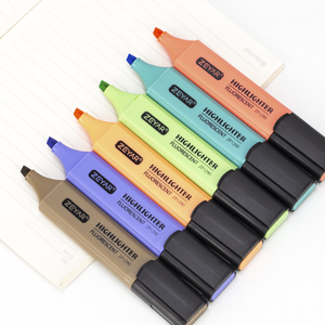 Customized ZEYAR <strong>Highlighter</strong> Pen Pastel Colors <strong>Chisel</strong> <strong>Tip</strong> <strong>Highlighters</strong> Marker Pen 18 Assorted Colors Water Based Quick Dry - Product Image 2