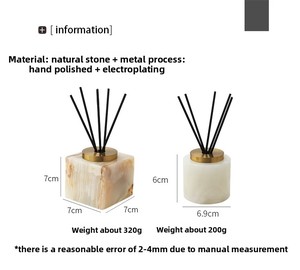 आकस्मिक स्कैंडेनवियन प्राकृतिक संगमरमर अरोमाथेरेपी डिफ्यूज़र स्टिक घर बाथरूम रचनात्मक धूप - Product Image 6