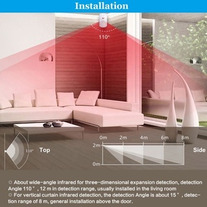 PGST Outdoor Room Motion Alarm Wireless Dual-tech Passive <strong>Infrared</strong> <strong>PIR</strong> Movement Detector Motion <strong>Sensor</strong> With Pet Immunity - Product Image 4