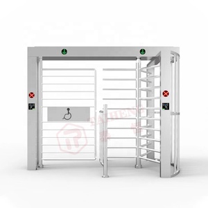 Zweispuriges RFID-Karten zugriffs kontroll system mit voller Höhe Drehs perre Drehkreuze Verbesserte Sicherheit Rollstuhl benutzer Menschen - Product Image 1