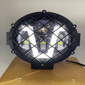 Araba modifikasyon 7 inç yuvarlak X tipi V modeli 51W ızgara spot led farlar için Harley motosiklet jeep wrangler atv suv - Product Image 4