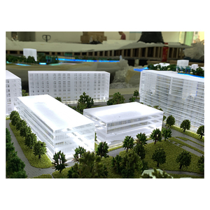 新デザイン建築デザインクリスタルミニチュア建築モデル3Dプリント建築モデル - Product Image 4
