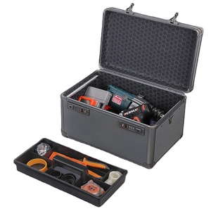 灰色工具储物工具箱铝制户外收纳盒，带TSA锁 - Product Image 3