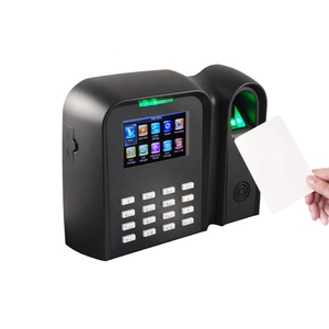 Sistema biométrico de asistencia de tiempo de huellas dactilares Linux con puerto USB con lector de tarjetas RFID Registrador de tiempo - Product Image 1
