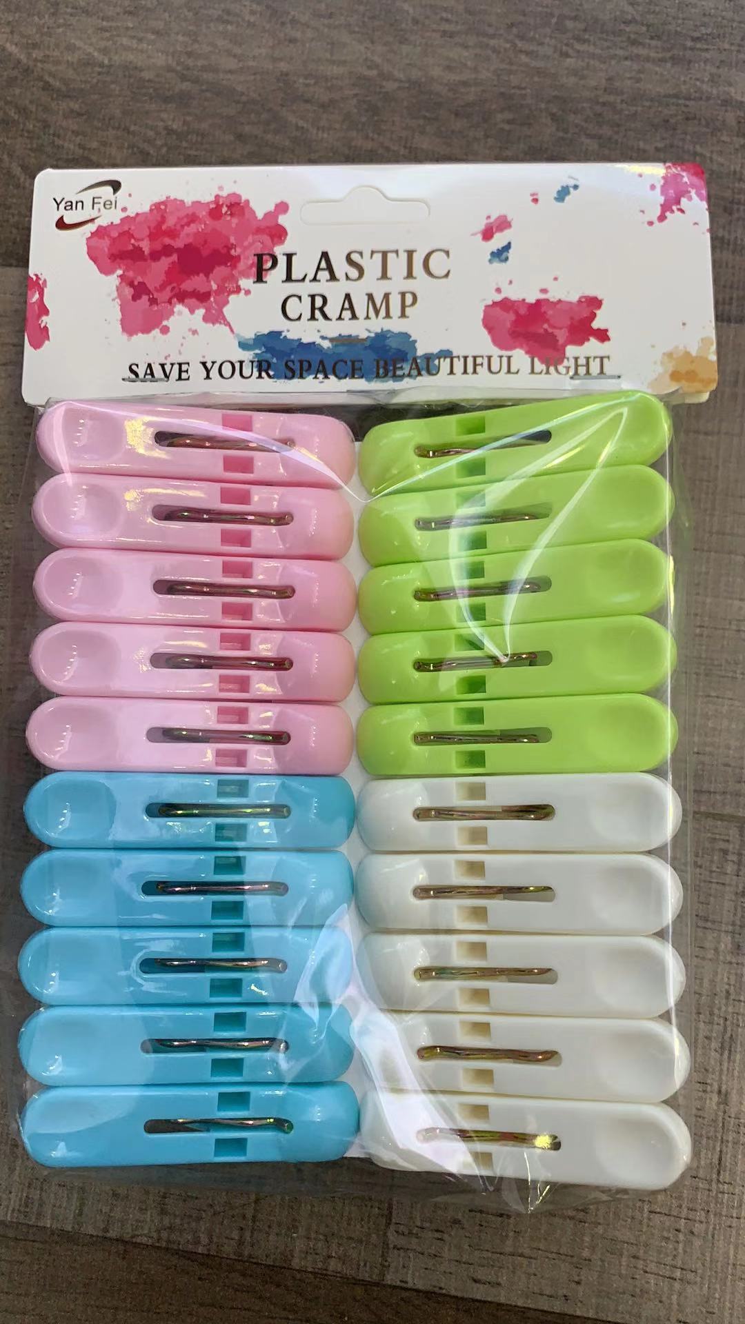 pink,green,blue,white