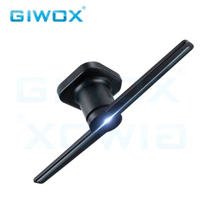 Giwox 42cm tasarım SD kart yükleme içeriği 3D Hologram reklam LED Fan SD kontrolü ile 42cm 3D reklam ekranı projektör - Product Image 2