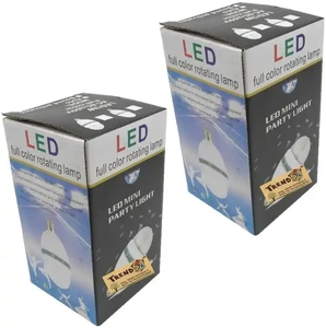 หลอดไฟเวทีดิสโก้หลากสี3W E27 LED ลูกบอลคริสตัลมหัศจรรย์ไฟปาร์ตี้หมุนอัตโนมัติสำหรับงานเลี้ยง KTV - Product Image 6