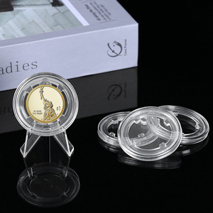 21Mm Đến 46Mm Thu Morgan Bạc Đô La Đồng Xu Chủ Lưu Trữ Rõ Ràng Nhựa Đồng Xu Viên Nang Với Có Thể Điều Chỉnh Gasket - Product Image 5