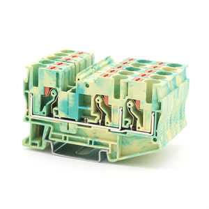 Conector de extremo eléctrico de corriente grande UL94, de empuje rápido en bloques de terminales de carril Din, 1000V, 41A, RPV6, tipo de resorte de gran tamaño - Product Image 6