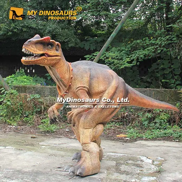 My Dino-Disfraz profesional para adultos, divertido dinosaurio de goma de silicona, Allosaurus, D07