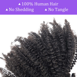 100g afro kinky số lượng lớn bán buôn afro kinky xoăn 100% 4B số lượng lớn tóc con người bó cho <span class=keywords><strong>Twist</strong></span> số lượng lớn cho bện - Product Image 4