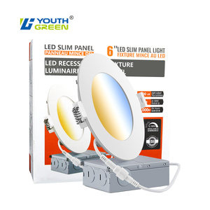 <span class=keywords><strong>Csa</strong></span> được phê duyệt đèn 6 inch 5cct Dimmable Slim Bảng điều chỉnh vòng hình dạng <span class=keywords><strong>LED</strong></span> nồi đèn 4 ''9W 810lm 3cct Ultra Thin <span class=keywords><strong>LED</strong></span> bảng điều chỉnh đèn - Product Image 2