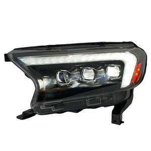 Tam LED sağ sürücü araba LED lambalar kamyonet üçlü LED projektör araba LED RHD farlar Ranger Everest T7 T8 için - Product Image 1