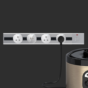 Venta directa de fábrica enchufe universal extensión de enchufe de tira de alimentación redonda con puertos USB enchufe montado en superficie móvil - Product Image 3