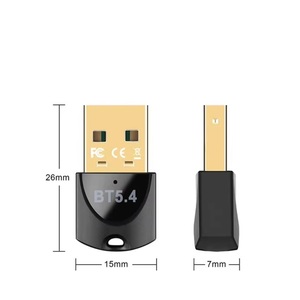 适用于PC的USB蓝牙5.4适配器支持Windows Win11/10，适用于PC的迷你5.4 + EDR蓝牙加密狗接收器和发射器 - Product Image 6