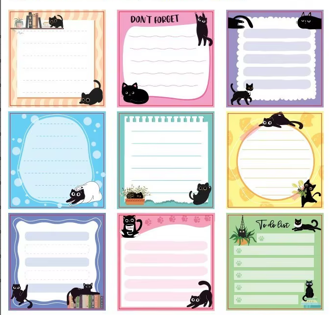 Un set di 9 libri a tema gatto nero