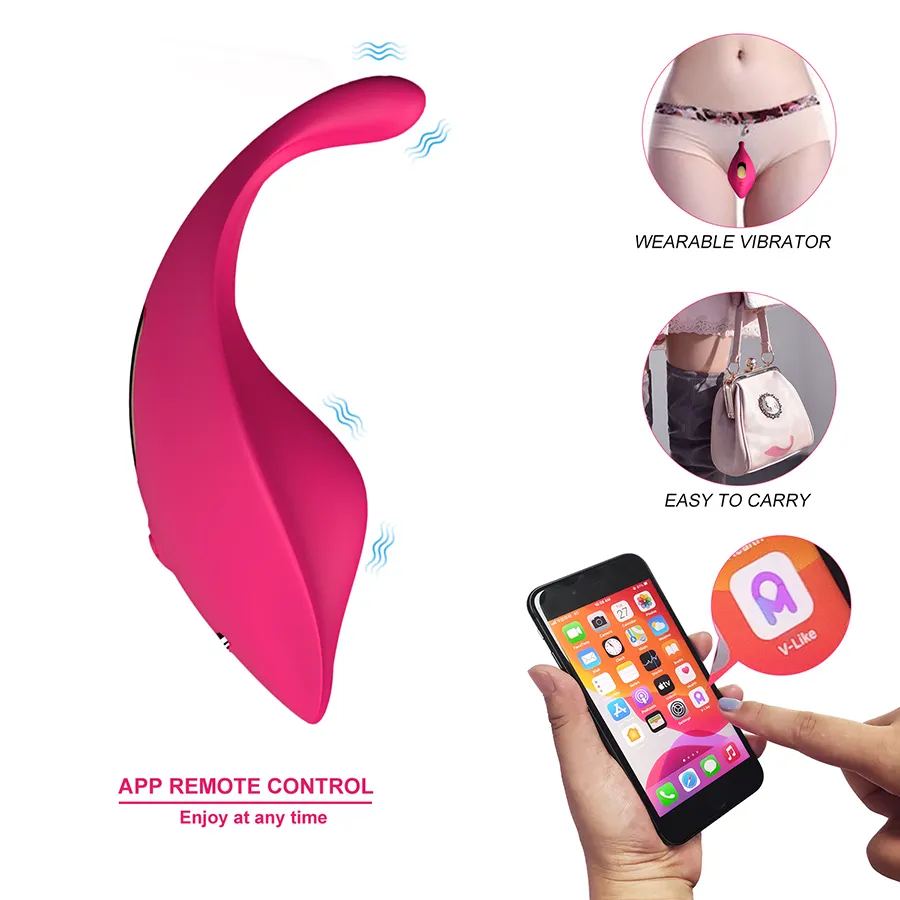 2022 Hot App Afstandsbediening Wearable Seksspeeltjes Panty Vibrator G Spot Vagina Clitoris Krachtige Stimulator Volwassen Vibrerende Slipje