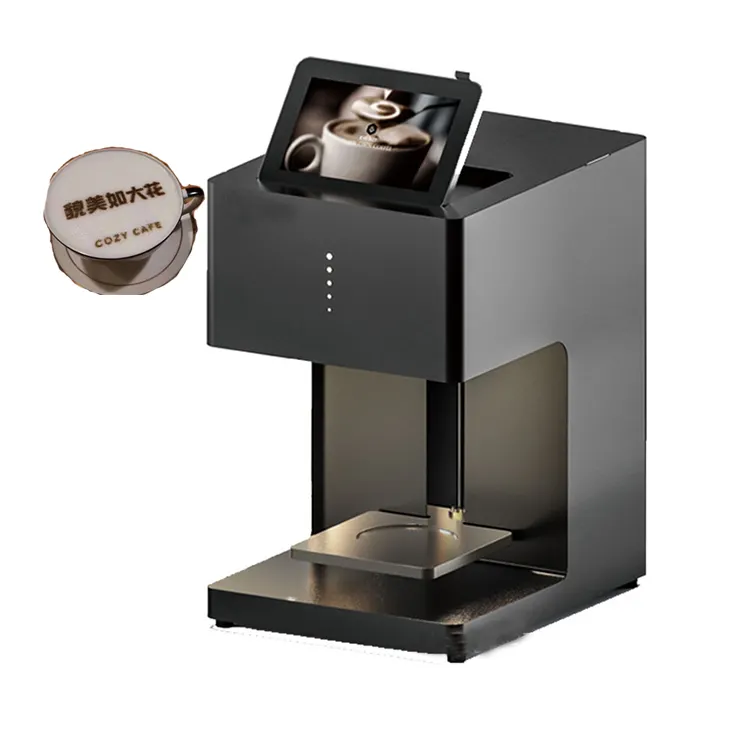 Stampante digitale per caffè con inchiostro commestibile stampante per caffè in schiuma di carta 3D Selfie Design