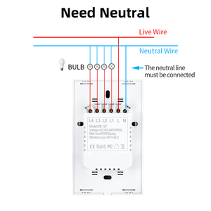 Tuya 1 2 3 4 Gang Apple Wireless telecomando in vetro Touch <span class=keywords><strong>Zigbee</strong></span> interruttori a parete Wifi Smart <span class=keywords><strong>Switch</strong></span>