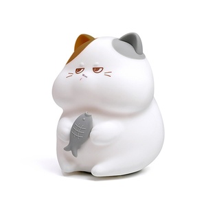 2025 Greedy Cat LED Night <strong>Light</strong> Modern Style Silicone Mini Lamp <strong>Sensor</strong> Power Generation Soft <strong>Timer</strong> Tap Battery for Bedroom Use - Product Image 4