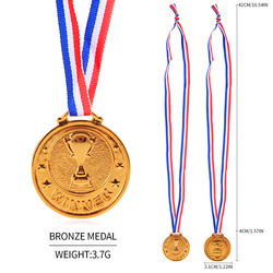 Petite médaille - style trophée couronne - bronze
