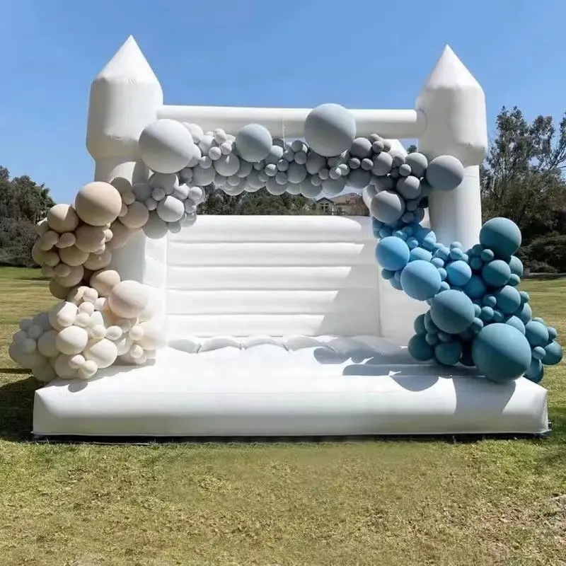 Commercial PVC White Outdoor Inflatable Wedding Bouncer Indoor Playground Bounce House Castle for Kids for Play and Fun