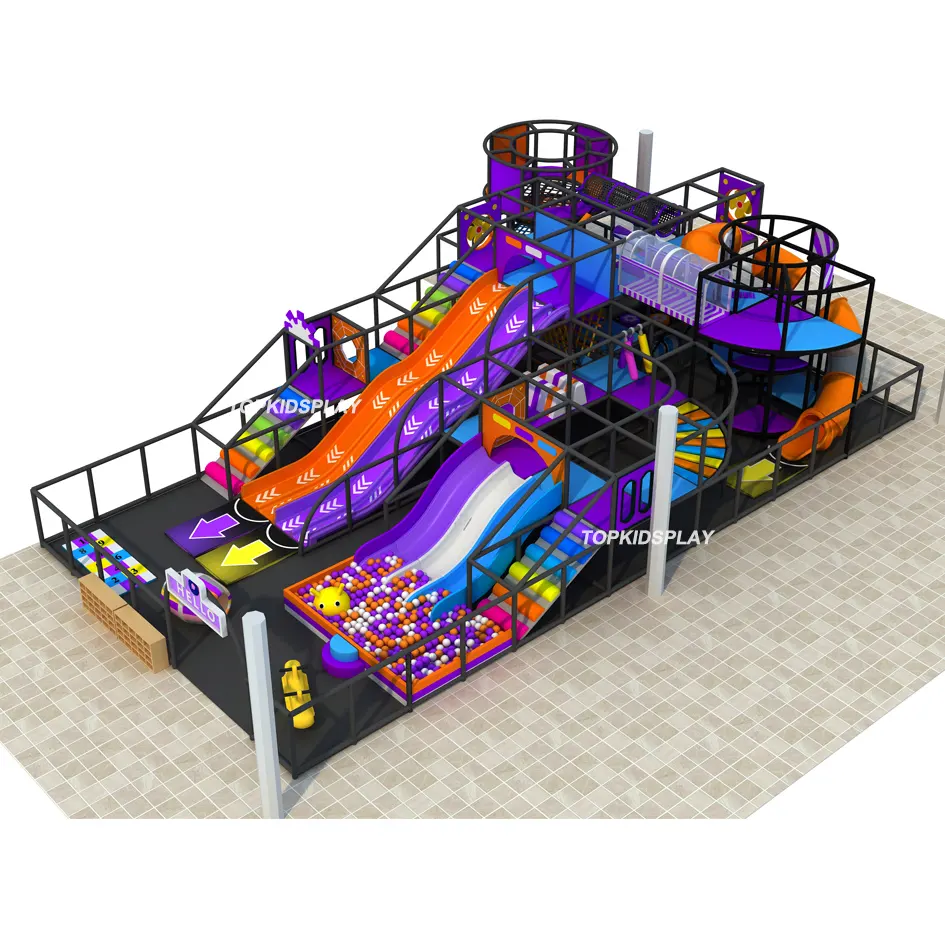 Centro de jogos para crianças e crianças com certificação TUV, equipamento personalizado para playground interno, castelo impertinente para crianças de 3 a 15 anos, tema personalizado do parque