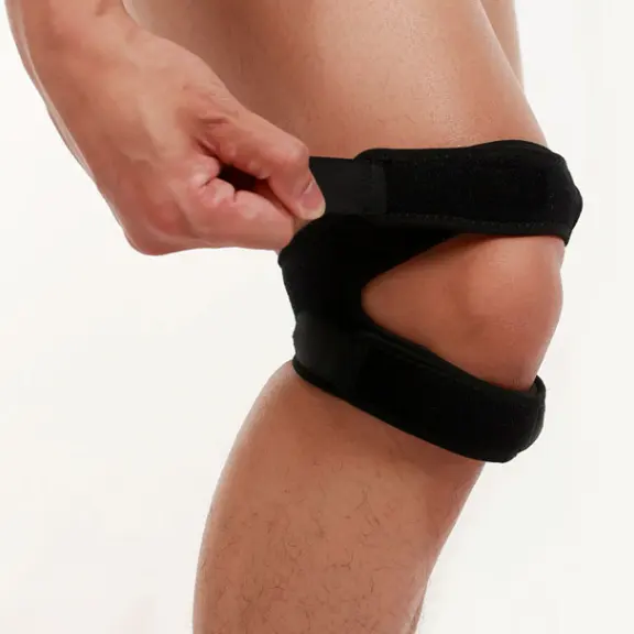 Genouillère Protecteur Réglable Néoprène Rotule Genouillère Tendon Patellaire 3d Tricot Sport Genouillère Manches