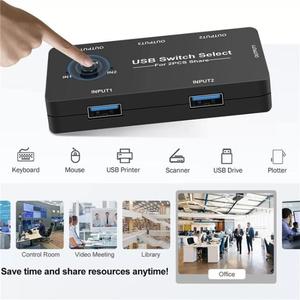 Cheapest KVM Switch PC <strong>Switcher</strong> U7 PC Game Console 4 in <strong>1</strong> USB Switch HUB <strong>2</strong> <strong>Input</strong> 4 <strong>Output</strong> KVM <strong>Splitter</strong> USB Shared <strong>Switcher</strong> HUB
