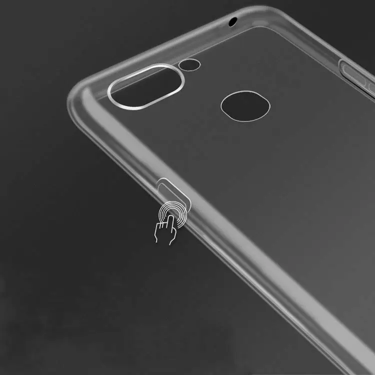 Nuovo lusso sottile 1.0mm trasparente trasparente morbido TPU Wave Point cellulare Cover posteriore per Xiaomi 4i / X9 / 4C