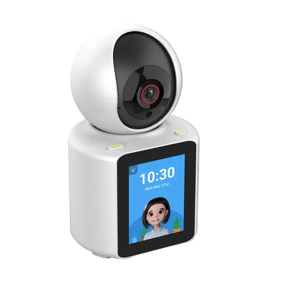Appel vidéo de sécurité intelligent à domicile Caméra Wifi avec écran IPS Audio bidirectionnel Moniteur pour bébé Caméra de sécurité CCTV
