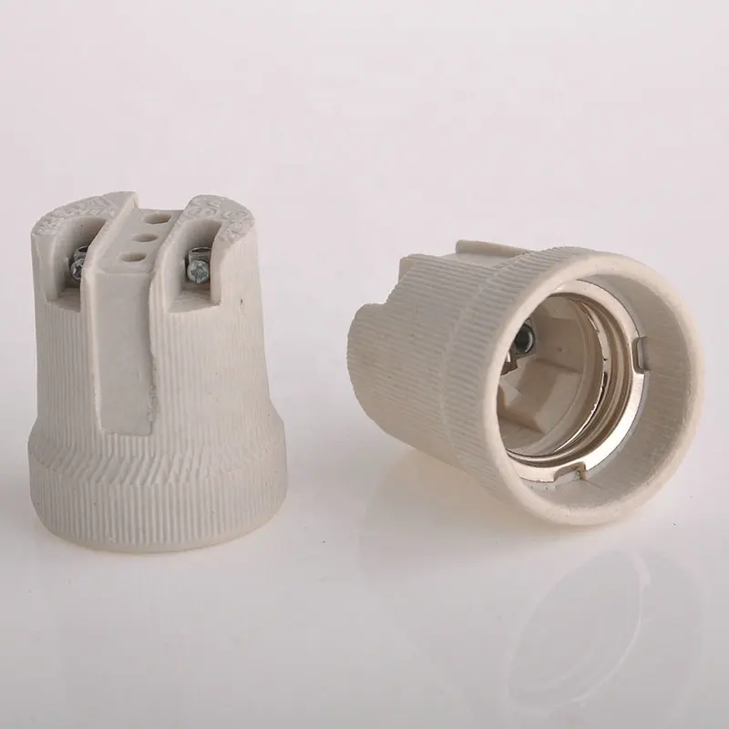 E26 e27 f519 lâmpada de porcelana, suporte de lâmpada, de cerâmica, parafuso, base para lâmpada