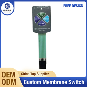 Pequeño interruptor de tecla separado, pegatina de panel de control, función de superposición de teclado, Interruptor táctil, película de circuito, película personalizada, interruptor de película - Product Image 2