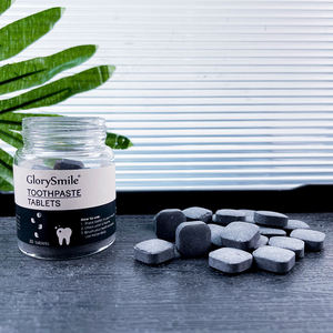 OEM seyahat boyutu tok diş macunu çiğneme nane kömür diş beyazlatma diş macunu tabletler plastik olmadan 30/60 adet - Product Image 6