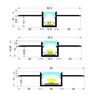 โปรไฟล์ฉาบปูนยิปซั่ม LED ยืดหยุ่นได้สำหรับไฟ LED - Product Image 6