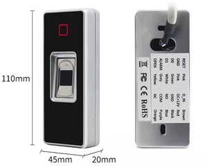 Metall IP68 Biometrischer Finger abdruck RFID-Tür zugangs kontroll system mit Tastatur rfid für Bürogebäude - Product Image 6
