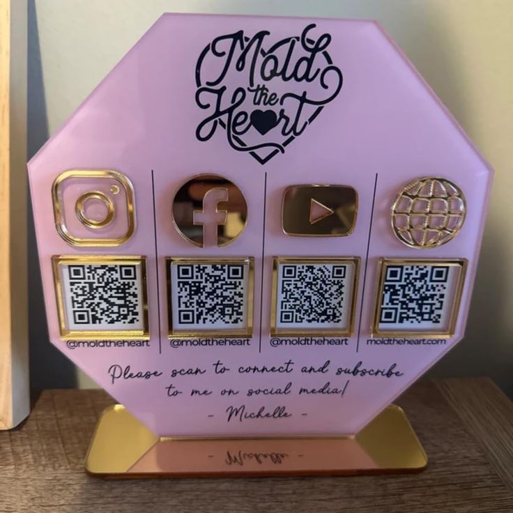 Couleur personnalisée avec 4 QR Code