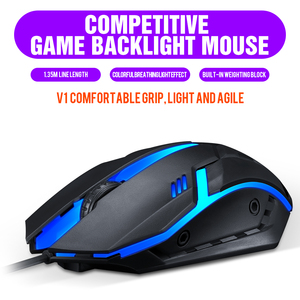 Universale ergonomico LED Mouse cablato retroilluminato 3D a buon mercato gioco Mouse PC Computer portatile Desktop mouse per Computer portatile desktop - Product Image 3