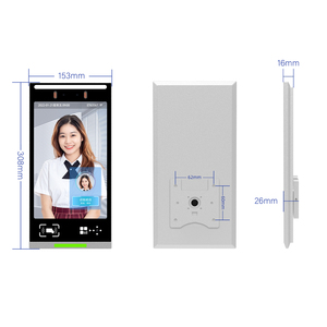 Sistem kontrol akses pintu mesin absensi wajah dinamis manufaktur pabrik sumber terpasang dinding 10 inci - Product Image 3