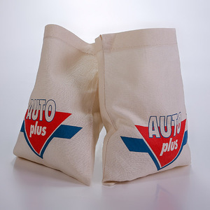 Customized <strong>Plain</strong> Cotton <strong>Drawstring</strong> <strong>Pouch</strong> for Shopping Dust Bag with Dot Pattern and Logo Printed Packaging - Product Image 3