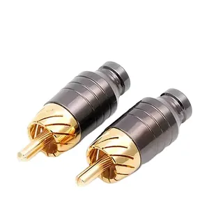 Conector RCA de soldadura de lujo, conector de salida de Audio de altavoz/Adaptador de entrada, conector chapado en oro para auriculares - Product Image 1