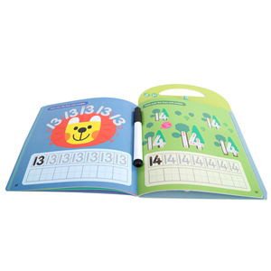 儿童学写数字和字母用笔和手柄擦拭干净的书 - Product Image 4