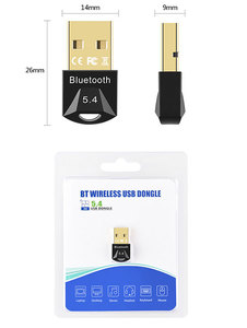 Adattatore USB BT 5.4 Dongle adattatore BT supporta Windows 11/10/8.1 USB trasmettitore per PC altoparlante Mouse senza fili tastiera auricolare - Product Image 6