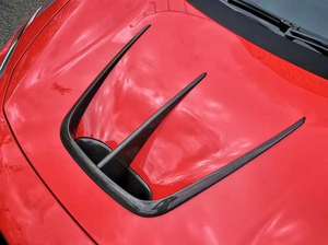 Ferrari <span class=keywords><strong>f8</strong></span> araç gövde kiti için Ferrari <span class=keywords><strong>F8</strong></span> ms tarzı kuru karbon fiber ön dudak arka difüzör spoiler