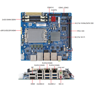 Placa principal de computadora de escritorio LGA1700 Socket H610 Chipset Intel Alder Lake-S o procesador Raptor Lake Mini ITX placa base - Product Image 3