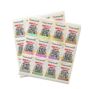 OEM Custom Logo Sicherheit Anti-Fälschung Scratch Off Silver Label mit Qr-Code - Product Image 1
